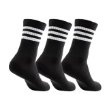Ponožky ADIDAS 3S C SPW CRW 3P BLACK WHITE · záber 3