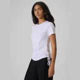T-shirt slim hladký dámský - bílý · záber 1