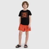 Chlapecké plážové boardshorty - oranžové · záber 1