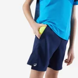 KUIKMA Detské tenisové šortky TSH Dry tmavomodré 5-6 r (113-122 cm) · záber 1