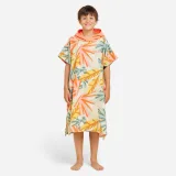 DECATHLON Detské pončo na surf 550 Jungle výška 135cm – 160cm koralové bez · záber 1
