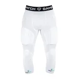 GAMEPATCH PADDED 3/4 TIGHTS WITH FULL PROTECTION WHITE POUZE M - Bílá (VÝPRODEJ) · záber 2