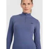 Dámské termo tričko s dlouhým rukávem a s polovičním zipem 4F BRUSHED UNDERWEAR F098-WAW25UBRUF098-32S-DENIM · záber 2