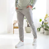 Strečové nohavice Iron Aesthetics Classy, sivé · záber 1