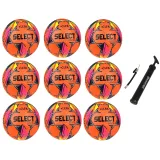 Výhodný akčný set - 9x Futbalová lopta SELECT FB Brillant Super TB SK Chance Liga 2024/25 5 oranžový-modrý · záber 1