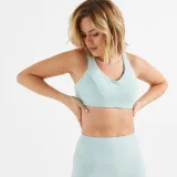 DOMYOS PODPRSENKA 540 NA FITNESS SO STREDNÝM SPEVNENÍM ZELENÁ XS · záber 1