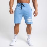Pánske teplákové kraťasy Iron Aesthetics Force, svetlo modrá · záber 4