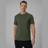Pánské regular tričko s potiskem - khaki · záber 1