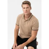 Pánské polo tričko s krátkým rukávem VOLCANO O-GLACIER-BEIGE · záber 2