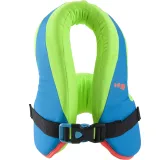 DECATHLON Detská plavecká vesta SWIMVEST+ zeleno-modrá 25-35 kg · záber 1