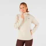 KUIKMA Dámska tenisová mikina na zips s kapucňou béžová 2XL · záber 1