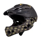 Detská downhill prilba W-TEC Delgada Farba Golden Stars, · záber 5