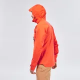 QUECHUA Pánska nepremokavá turistická bunda MH500 oranžová M · záber 2