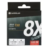 CAPERLAN Spletaná šnúra na prívlač TX8 sivá 300 m 35/100 · záber 2