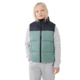 Chlapecká vesta 4F JUNIOR VEST JACKET-JWSS25TVJAM208-41S-GREEN · záber 1