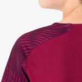 KIPSTA Detský futbalový dres CLUB Wavy bordovo-oranžový 5-6 r (113-122 cm) · záber 2