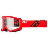 Fly Racing Focus Youth čierna/oranžová, číre plexi · záber 4