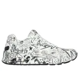 Dámská rekreační obuv SKECHERS Uno Process Sketch W white black · záber 2
