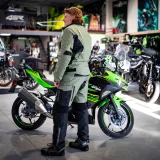 Moto nohavice W-TEC Karmal Farba čierno-olivovo zelená, · záber 4