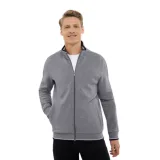 Pánská zateplená mikina se zipem VOLCANO B-WIND-702M-GREY MEL · záber 1