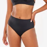 DECATHLON Dolný diel dámskych plaviek Romi s vysokým pásom na surfovanie čierny 2XL · záber 1