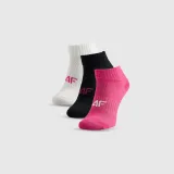 Ponožky krátke (3-pack) dievčenské - multicolor - Počet kusov: 3 ks · záber 1