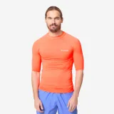 DECATHLON Pánske tričko 100 s UV ochranou neónovo oranžové XS · záber 1