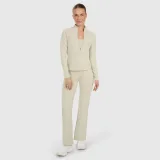 Dámské rychleschnoucí tréninkové kalhoty s rovnými nohavicemi - béžové · záber 1