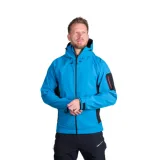 Pánská turistická softshellová bunda NORTHFINDER BRIO-271blackblue · záber 1