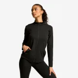 DECATHLON Dámska fleecová fitness bunda čierna L · záber 1