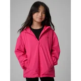 Dievčenská turistická bunda s kapucňou 4F JUNIOR TECHNICAL JACKET U1096-55S-HOT PINK · záber 2