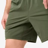 DOMYOS Pánske ľahké športové šortky, kaki XL · záber 2