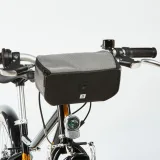 BTWIN Detská predná taška na bicykel čierno-sivá bez · záber 2