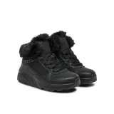 Dětské kotníkové zimní boty SKECHERS Uno Lite Comfurt Collar black black · záber 2