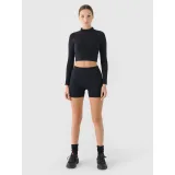 Dámské tréninkové tričko s dlouhým rukávem 4F LONGSLEEVE FNK F483-RAW24TFLOF483-20S-DEEP BLACK · záber 3