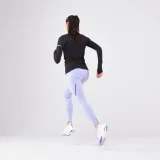KIPRUN Dámske bežecké tričko Run 500 Warm s dlhým rukávom a 1/2 zipsom hrejivé čierne M · záber 2