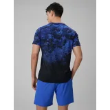 Pánské tréninkové tričko s krátkým rukávem 4F TSHIRT FNK M1787-36A-COBALT ALLOVER · záber 4