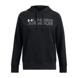 Dámská zateplená mikina s kapucí UNDER ARMOUR Rival Fleece Wordmark Hoodie-BLK · záber 4