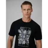 Pánské tričko s krátkým rukávem 4F TSHIRT M2664-20S-DEEP BLACK · záber 5