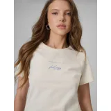 Dámské tričko s krátkým rukávem 4F TSHIRT F2742-12S-CREME · záber 5