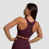 GymBeam Mesh Panel Sport Bra Eggplant - Veličina: XS | Boja: Purpurna | Težina: 0,114 g | Pakiranje: 100 · záber 3