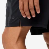 DOMYOS Pánske elastické fitness šortky sivo-čierne M · záber 2