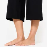 KIMJALY Dámske capri nohavice s vysokým pásom na jogu ultra čierne 2XL · záber 2