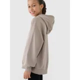 Dívčí mikina s kapucí 4F JUNIOR SWEATSHIRT-JWSS25TSWSF1478-83S-BEIGE · záber 3