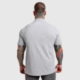 Pánske polo tričko Iron Aesthetics Pique, sivé · záber 4