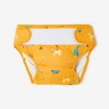 DECATHLON Plienkové plavky Wild prateľné žlté 4 · záber 1