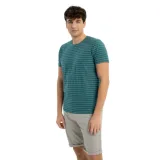 Pánské tričko s krátkým rukávem VOLCANO TM-ULF-TURQUOISE · záber 1