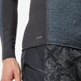 DECATHLON Pánske tričko 500 s UV ochranou dlhý rukáv tmavosivé L · záber 2