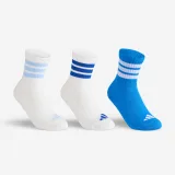 ADIDAS ADIDAS detské vysoké tenisové ponožky 3 páry modré biele 34-36 · záber 1