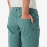 QUECHUA Pánske turistické šortky NH500 Regular zelené 2XL · záber 2